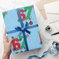 Funny Six Seven Meme Trendy TikTok Wrapping Paper Roll Christmas Gift - Wonder Print Shop