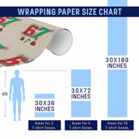 Funny Six Seven Meme Trendy TikTok Wrapping Paper Roll Christmas Gift - Wonder Print Shop