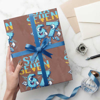 Funny Six Seven Pixel Playing Soccer Wrapping Paper Roll Gen Z Alpha Gift