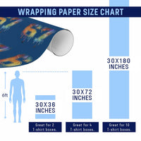 Funny Six Seven Prism Effect Printed Meme Wrapping Paper Roll