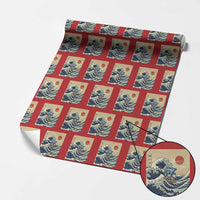 Funny Six Seven Surfing Wrapping Paper Roll The Great Wave Kanagawa Japanese 67 Brainrot Meme
