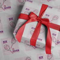 Funny Six Seven Tennis Meme Wrapping Paper Roll Valentine For Women - Wonder Print Shop