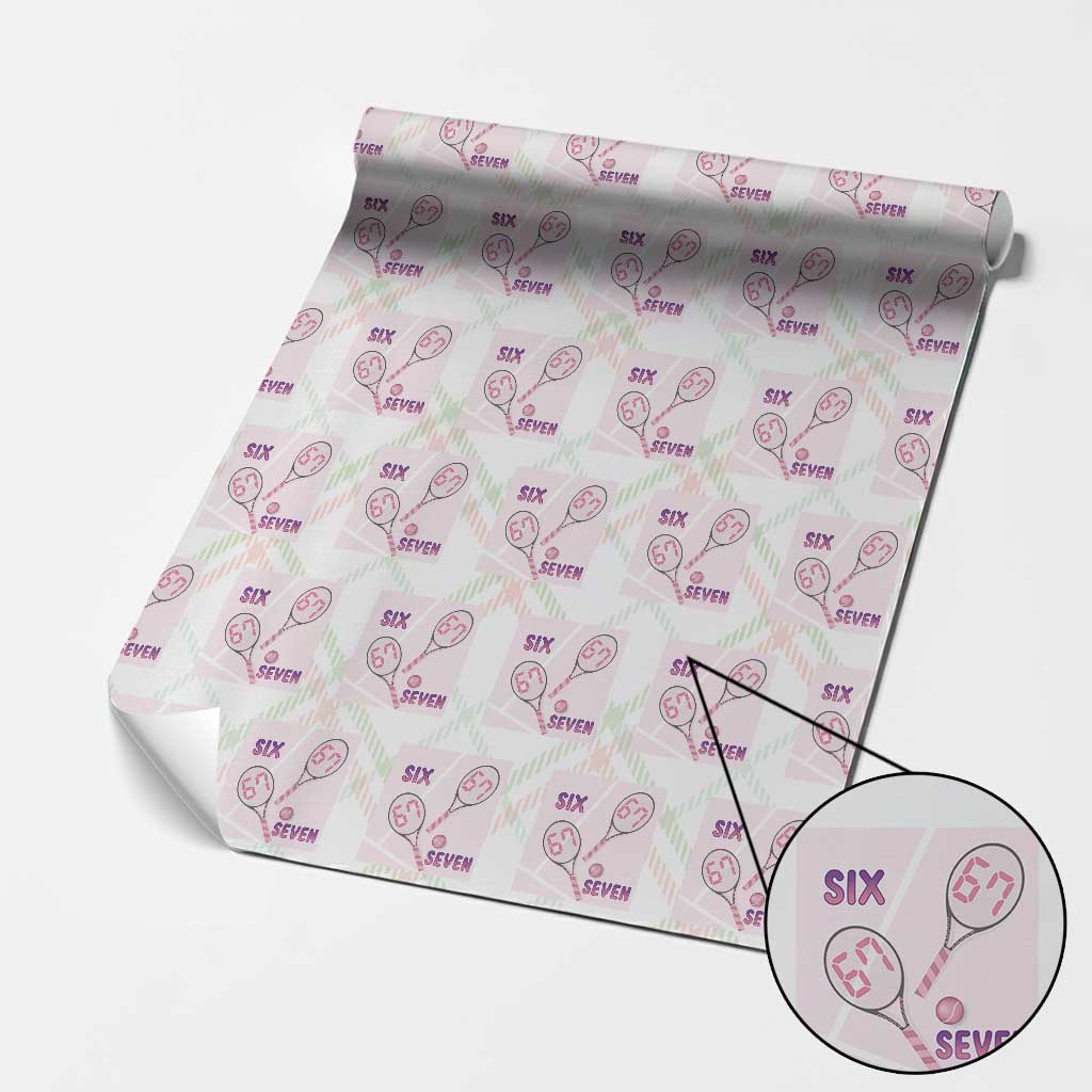 Funny Six Seven Tennis Meme Wrapping Paper Roll Valentine For Women - Wonder Print Shop
