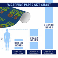 Funny Six Seven Wrapping Paper Roll 67 Meme 6 7 Boy Game Pixel Number - Wonder Print Shop