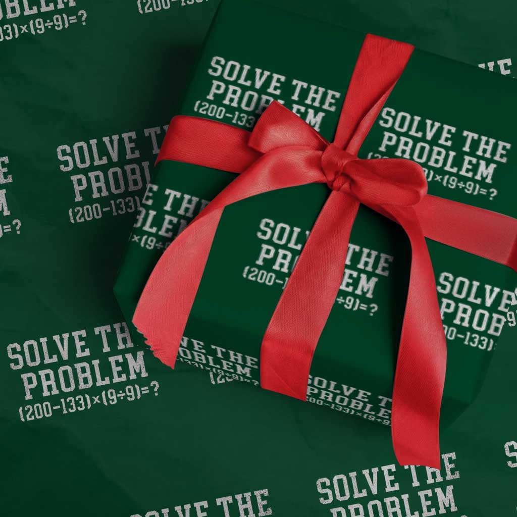 Funny Six Seven Wrapping Paper Roll Math Teacher Joke 67 Meme Gen Alpha Slang - Wonder Print Shop