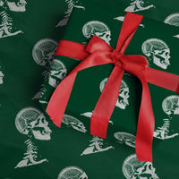 Funny Skeleton 45 lbs Plate Weight Lifting Gym Working Out Wrapping Paper Roll - Wonder Print Shop