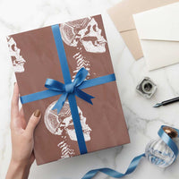 Funny Skeleton 45 lbs Plate Weight Lifting Gym Working Out Wrapping Paper Roll - Wonder Print Shop