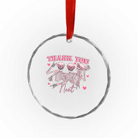 Funny Skeleton Anti Valentines Crystal Glass Ornament - Wonder Print Shop