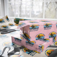 Funny Skeleton Camo Fishing Wrapping Paper Roll I Can Not Work Today My Arm Is In A Cast - Wonder Print Shop