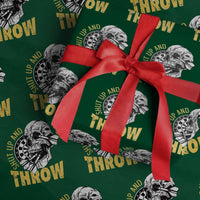 Funny Skeleton Darts Player Wrapping Paper Roll I Suck At Darts - Wonder Print Shop