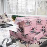 Funny Skeleton Dead Inside But Its Freedom Wrapping Paper Roll Patriotic Gift