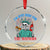 Funny Skeleton Lady Liberty Crystal Glass Ornament I'm Just Here For The Wieners 4th Of July Hot Dog - Wonder Print Shop