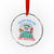 Funny Skeleton Lady Liberty Crystal Glass Ornament I'm Just Here For The Wieners 4th Of July Hot Dog - Wonder Print Shop