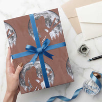 Funny Skiing Bigfoot Ski Winter Sport Moon Wrapping Paper Roll - Wonder Print Shop