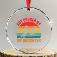 Funny Skiing Ski Dad Crystal Glass Ornament Got Passed By My Daughter Retro Vintage - Wonder Print Shop