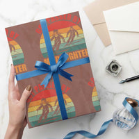 Funny Skiing Ski Dad Wrapping Paper Roll Got Passed By My Daughter Retro Vintage - Wonder Print Shop