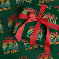 Funny Skiing Ski Dad Wrapping Paper Roll Got Passed By My Son Retro Vintage - Wonder Print Shop