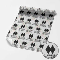 Funny Skiing Snowboarding Wrapping Paper Roll Diamonds Are A Girls Best Friend