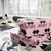 Funny Skiing Snowboarding Wrapping Paper Roll Diamonds Are A Girls Best Friend