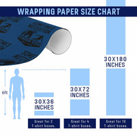 Funny Skiing Wrapping Paper Roll Sometimes Motivation Finds You Ski Mountain Bear - Wonder Print Shop