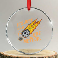 Funny Skull Meteorite Crystal Glass Ornament Just A Little Meteor