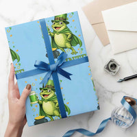 Funny Slainte Irish Frog Beer St Patricks Day Wrapping Paper Roll