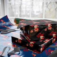 Funny Sloth Snail Christmas Wrapping Paper Roll Slow Down Xmas - Wonder Print Shop