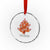Funny Sloth Xmas Tree Crystal Glass Ornament Slo Ho Ho Ho Santa Hat - Wonder Print Shop