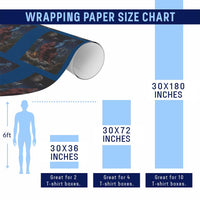 Funny Smoking Bigfoot Wrapping Paper Roll Vintage Cigarette Sasquatch UFO Cryptid Meme - Wonder Print Shop