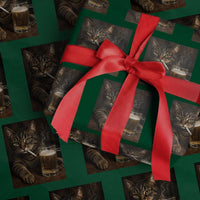 Funny Smoking Cat Wrapping Paper Roll Cigarette Kitty Beer Lover