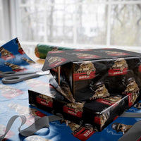 Funny Smoking Cat Meme Wrapping Paper Roll Vintage Graphic Cigarette Kitty Beer Cat Lover