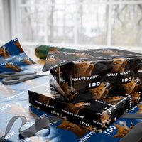 Funny Smoking Cat Wrapping Paper Roll I Do What I Want Sarcastic Cats Meme - Wonder Print Shop