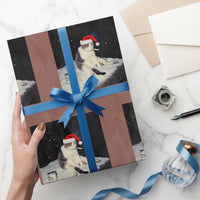 Funny Smoking Cat Xmas Meme Wrapping Paper Roll - Wonder Print Shop