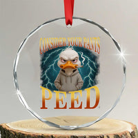 Funny Smoking Goose Meme Crystal Glass Ornament Consider Your Pants Peed - Wonder Print Shop
