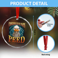 Funny Smoking Goose Meme Crystal Glass Ornament Consider Your Pants Peed - Wonder Print Shop