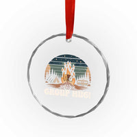 Funny Smores Camping Crystal Glass Ornament Group Hug - Wonder Print Shop