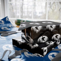 Funny Snowboard Cowboy Moon Snowboarding Winter Sports Wrapping Paper Roll - Wonder Print Shop