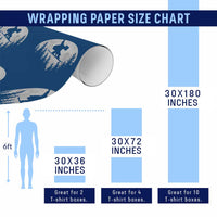 Funny Snowboard Cowboy Moon Snowboarding Winter Sports Wrapping Paper Roll - Wonder Print Shop