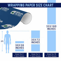 Funny Snowboard Ski Wrapping Paper Roll I'm Easy Mountain Sign Retro Vintage - Wonder Print Shop