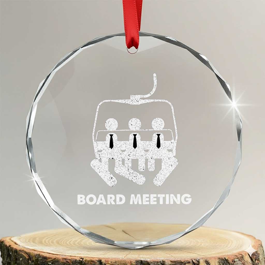 Funny Snowboarding Crystal Glass Ornament Board Meeting Holiday Snowboard Winter Sport TS11