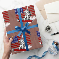 Funny Snowboarding Lover American Flag Winter Sport Wrapping Paper Roll - Wonder Print Shop
