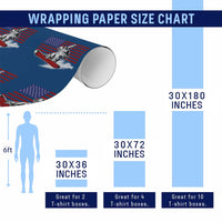 Funny Snowboarding Lover American Flag Winter Sport Wrapping Paper Roll - Wonder Print Shop