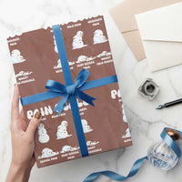 Funny Snowman Pain Scale Christmas Wrapping Paper Roll Melting Snowman Holiday Humor - Wonder Print Shop