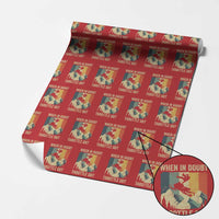 Funny Snowmobile Sled When In Doubt Throttle Out Wrapping Paper Roll Winter Sports - Wonder Print Shop