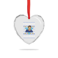 Funny So Much Funukah To Celebrate Hanukkah Sandler Heart Crystal Glass Ornament - Wonder Print Shop