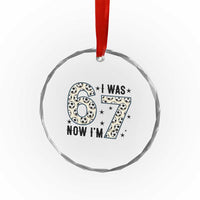 Funny Soccer Crystal Glass Ornament I Was 6 Now I Am 7 Meme