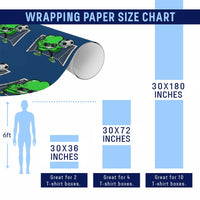 Funny Soccer Shamrock Wrapping Paper Roll Dabbing Player St. Patrick's Day - Wonder Print Shop