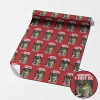 Funny Sometimes I Just Be Fartin Cowboy Frog Wrapping Paper Roll - Wonder Print Shop
