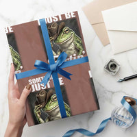 Funny Sometimes I Just Be Fartin Cowboy Frog Wrapping Paper Roll - Wonder Print Shop