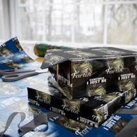 Funny Sometimes I Just Be Fartin Cowboy Frog Wrapping Paper Roll - Wonder Print Shop